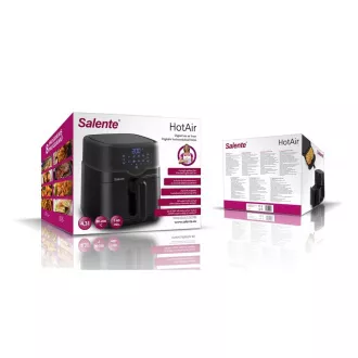 Salente HotAir, 2v1 vročezračni cvrtnik, 4, 3 l, črna