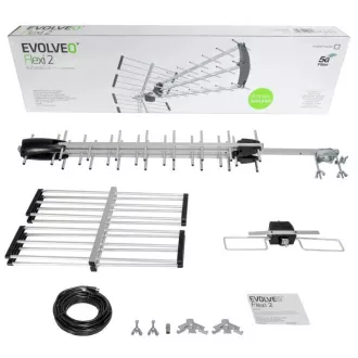EVOLVEO Flexi 2, pasivna zunanja antena DAB /DVB-T2, LTE, 4G, 5G filter