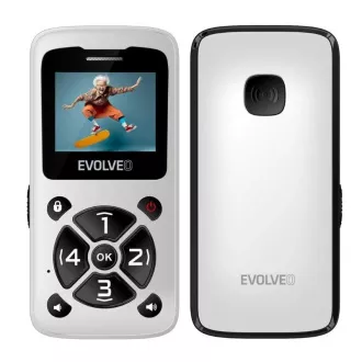 EVOLVEO Mobilni telefon za starejše EasyPhone ID, bel EVOLVEO Mobilni telefon za starejše EasyPhone ID, bel