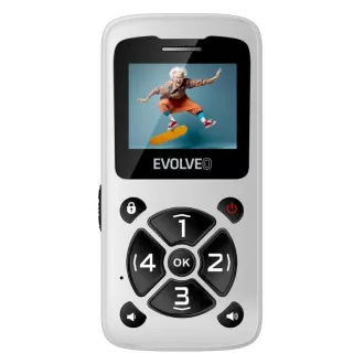 EVOLVEO Mobilni telefon za starejše EasyPhone ID, bel EVOLVEO Mobilni telefon za starejše EasyPhone ID, bel