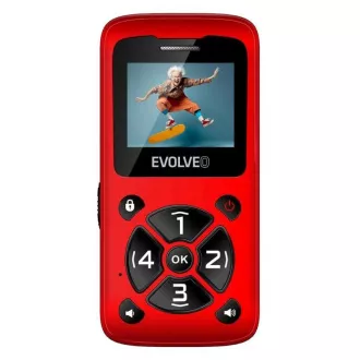 EVOLVEO Mobilni telefon za starejše EasyPhone ID, rdeč EVOLVEO Mobilni telefon za starejše EasyPhone ID, rdeč