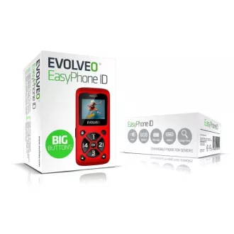 EVOLVEO Mobilni telefon za starejše EasyPhone ID, rdeč EVOLVEO Mobilni telefon za starejše EasyPhone ID, rdeč