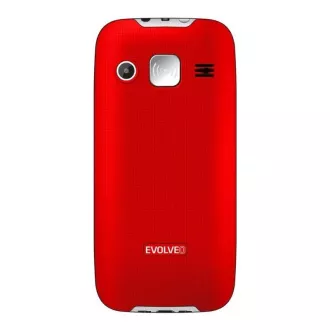EVOLVEO EasyPhone XR, mobilni telefon za starejše s stojalom za polnjenje, rdeč