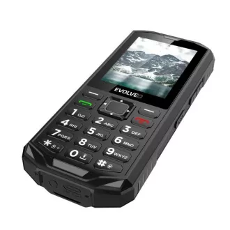 EVOLVEO StrongPhone X5, vodoodporen vzdržljiv telefon z dvema karticama SIM, črno-siv