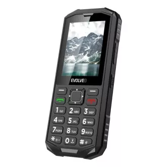 EVOLVEO StrongPhone X5, vodoodporen vzdržljiv telefon z dvema karticama SIM, črno-siv