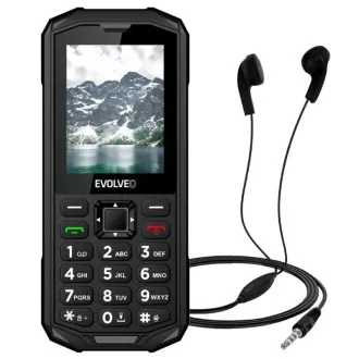 EVOLVEO StrongPhone X5, vodoodporen vzdržljiv telefon z dvema karticama SIM, črno-siv