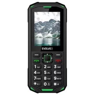 EVOLVEO StrongPhone X5, vodoodporen vzdržljiv telefon z dvema karticama SIM, črno-zelen