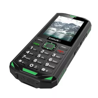 EVOLVEO StrongPhone X5, vodoodporen vzdržljiv telefon z dvema karticama SIM, črno-zelen