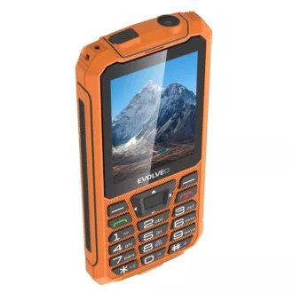 EVOLVEO StrongPhone Z6, vodoodporen trpežen telefon z dvema karticama SIM, oranžen