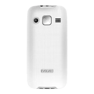 EVOLVEO EasyPhone XR, mobilni telefon za starejše s stojalom za polnjenje, bel