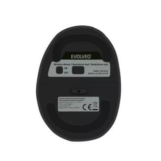 EVOLVEO LadyErgo, tiha vertikalna ergonomska miška, 2,4 GHz, črna EVOLVEO LadyErgo, tiha vertikalna ergonomska miška, 2,4 GHz, črna