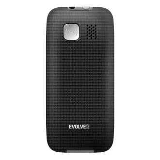 EVOLVEO EasyPhone, mobilni telefon za starejše s stojalom za polnjenje, črn