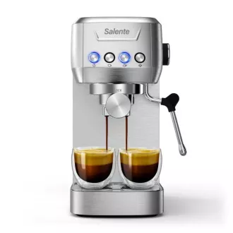 Salente Coffio, vzvodni aparat za kavo, iz nerjavečega jekla