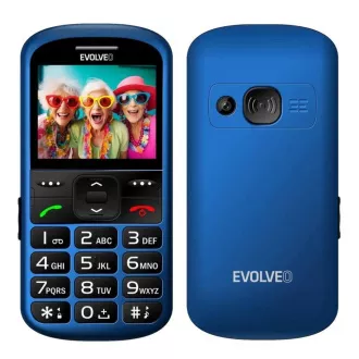 EVOLVEO EasyPhone XS, mobilni telefon za starejše, moder