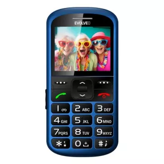 EVOLVEO EasyPhone XS, mobilni telefon za starejše, moder