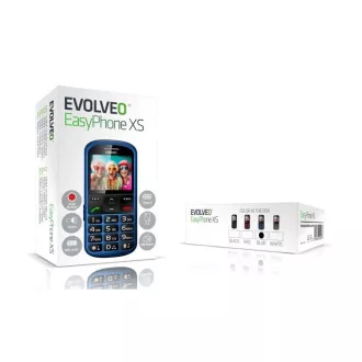 EVOLVEO EasyPhone XS, mobilni telefon za starejše, moder