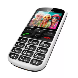 EVOLVEO EasyPhone XS, mobilni telefon za starejše, bel