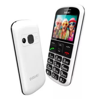 EVOLVEO EasyPhone XS, mobilni telefon za starejše, bel