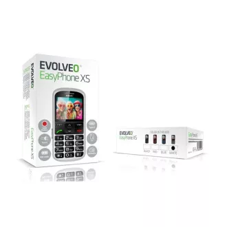 EVOLVEO EasyPhone XS, mobilni telefon za starejše, bel