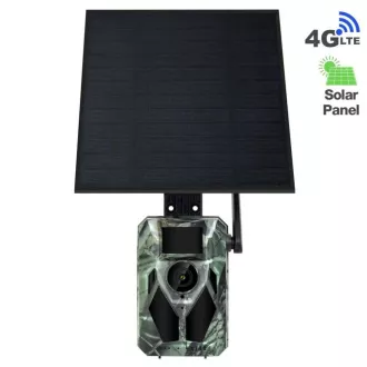 EVOLVEO StrongVision Solar 4G, foto past s 4G, aplikacijo in solarno ploščo