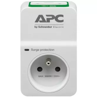APC Essential SurgeArrest 1 vtičnica s 5V, 2,4A 2 polnilnika USB, 230V Francija