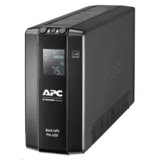 APC Back-UPS Pro BR 650VA, 6 vtičnic, AVR, LCD vmesnik (390W)