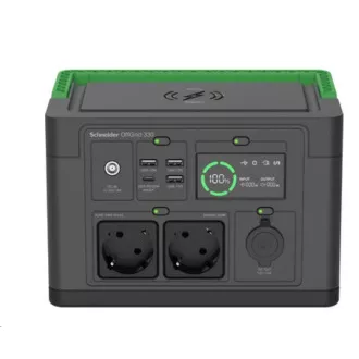 Prenosna napajalna postaja APC Schneider OffGrid 330, 332Wh Li-ion, 2 Schuko, sinusni valovi