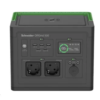 Prenosna napajalna postaja APC Schneider OffGrid 500, 517Wh Li-ion, 2 Schuko, sinusni valovi