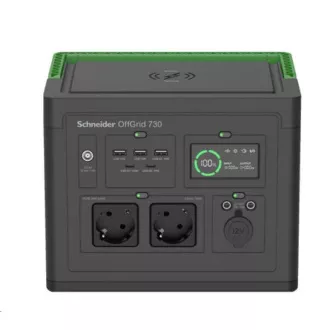 Prenosna napajalna postaja APC Schneider OffGrid 730, 738Wh Li-ion, 2 Schuko, sinusni valovi