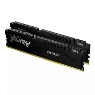 KINGSTON DDR5 64 GB DIMM (komplet 2) 6000MT/s CL40 FURY Beast Black XMP