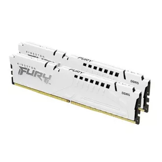 KINGSTON DDR5 32 GB DIMM (komplet 2) 6000MT/s CL40 FURY Beast White XMP