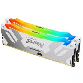 KINGSTON DDR5 64 GB DIMM (komplet 2) 6000MT/s CL32 FURY Renegade White RGB XMP