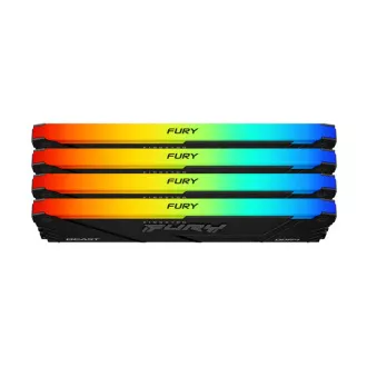 KINGSTON DDR4 32GB DIMM (komplet 4) 3600MT/s CL17 FURY Beast RGB, XMP