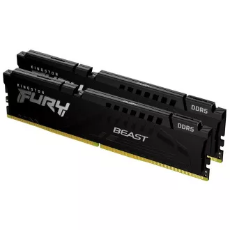 KINGSTON DDR5 32GB DIMM (komplet 2) 6000MT/s CL30 ECC FURY Beast EXPO Black KINGSTON DDR5 32GB DIMM (komplet 2) 6000MT/s CL30 ECC FURY Beast EXPO Black