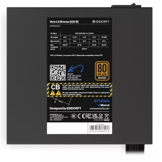 ENDORFY Napajalnik Vero L5 Bronze 500W, 120mm, 80 Plus Bronze