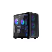 ENDORFY Ohišje Arx 700 ARGB, Prozorna stranska plošča, ATX, 4x140mm ARGB ventilator, črno