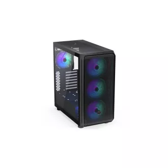 ENDORFY Ohišje Arx 700 ARGB, Prozorna stranska plošča, ATX, 4x140mm ARGB ventilator, črno