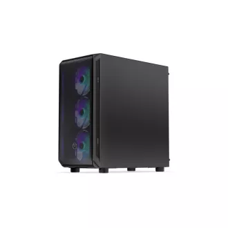 ENDORFY Ohišje Arx 700 ARGB, Prozorna stranska plošča, ATX, 4x140mm ARGB ventilator, črno