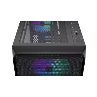 ENDORFY Ohišje Arx 700 ARGB, Prozorna stranska plošča, ATX, 4x140mm ARGB ventilator, črno