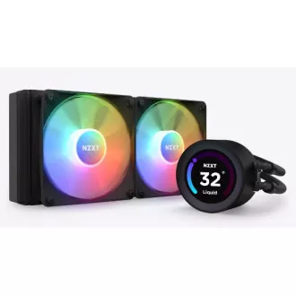 NZXT vodni hladilnik Kraken 280 ELITE RGB / 2x140mm RGB ventilator / LCD zaslon / 6 let / LGA1851 / AM5