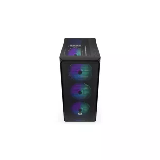 ENDORFY Ohišje Arx 500 ARGB, Prozorna stranska plošča, ATX, 4x140mm ARGB ventilator, črno