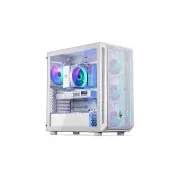 ENDORFY Ohišje Arx 700 ARGB, prozorna stranska plošča, ATX, 4x140mm ARGB ventilator, bela