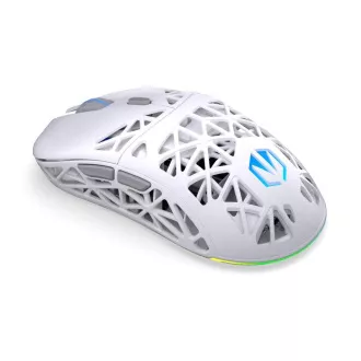 Endorfy Gaming Mouse LIV Wireless Onyx White, brezžična, ARGB, bela