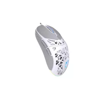 Endorfy Gaming miška LIV Onyx White, žična, ARGB, bela