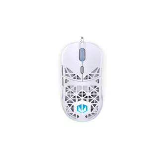 Endorfy Gaming miška LIV Onyx White, žična, ARGB, bela