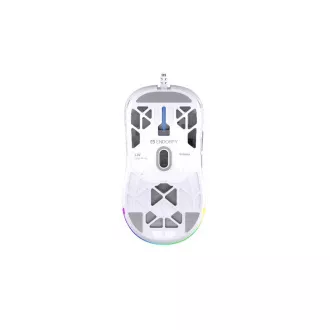 Endorfy Gaming miška LIV Onyx White, žična, ARGB, bela