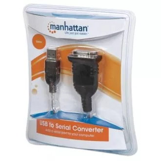 MANHATTAN Pretvornik USB na serijska vrata (USB AM / DB9M, RS232), blister