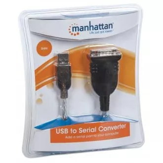 MANHATTAN Pretvornik USB na serijska vrata (USB AM / DB9M, RS232), blister