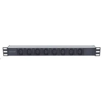 Intellinet PDU distribucijska plošča, 8x vtičnica C13, 1U rack, 2m snemljiv kabel, proti padcu