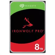 SEAGATE HDD 8TB IRONWOLF PRO (NAS), 3,5", SATAIII, 7200 vrtljajev na minuto, 256 MB predpomnilnika